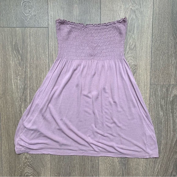 Aritzia Community Tube Top Strapless smocked bodice y2k 2000s Purple Size XXS - Picture 6 of 16